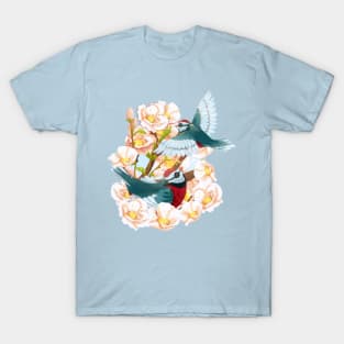 Full bloom | Spring birds T-Shirt